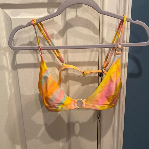 multi color black bough bikini top - Picture 1 of 2